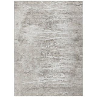 Piper Looms Chantille Floral ACN2083 Silver Machine Washable Area Rug main image