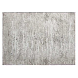 Piper Looms Chantille Floral ACN2083 Silver Machine Washable Area Rug Scatter Main Image