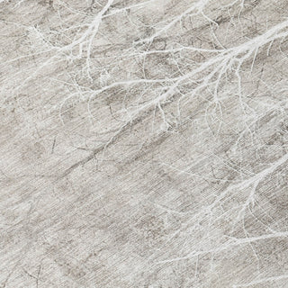 Piper Looms Chantille Floral ACN2083 Silver Machine Washable Area Rug Swatch Image