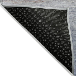 Piper Looms Chantille Coastal ACN2084 Blue Machine Washable Area Rug Backing Image