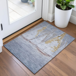 Piper Looms Chantille Coastal ACN2084 Blue Machine Washable Area Rug Scatter Lifestyle Image Feature