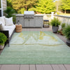 Piper Looms Chantille Coastal ACN2084 Green Machine Washable Area Rug Outdoor Lifestyle Image Feature