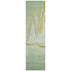 Piper Looms Chantille Coastal ACN2084 Green Machine Washable Area Rug Runner Main Image