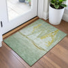 Piper Looms Chantille Coastal ACN2084 Green Machine Washable Area Rug Scatter Lifestyle Image Feature