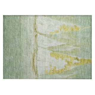 Piper Looms Chantille Coastal ACN2084 Green Machine Washable Area Rug Scatter Main Image