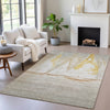 Piper Looms Chantille Coastal ACN2084 Taupe Machine Washable Area Rug Lifestyle Image Feature