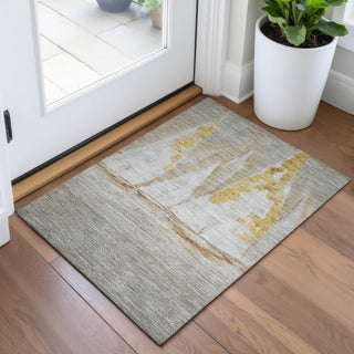 Piper Looms Chantille Coastal ACN2084 Taupe Machine Washable Area Rug Scatter Lifestyle Image Feature