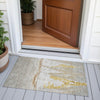 Piper Looms Chantille Coastal ACN2084 Taupe Machine Washable Area Rug Scatter Outdoor Lifestyle Image Feature