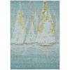 Piper Looms Chantille Coastal ACN2084 Teal Machine Washable Area Rug main image