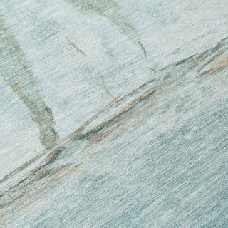 Piper Looms Chantille Coastal ACN2084 Teal Machine Washable Area Rug Swatch Image