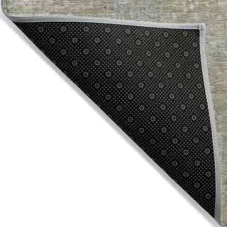 Piper Looms Chantille Abstract ACN2087 Beige Machine Washable Area Rug Backing Image