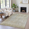 Piper Looms Chantille Abstract ACN2087 Beige Machine Washable Area Rug Lifestyle Image Feature