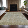 Piper Looms Chantille Abstract ACN2087 Beige Machine Washable Area Rug Lifestyle Image Feature