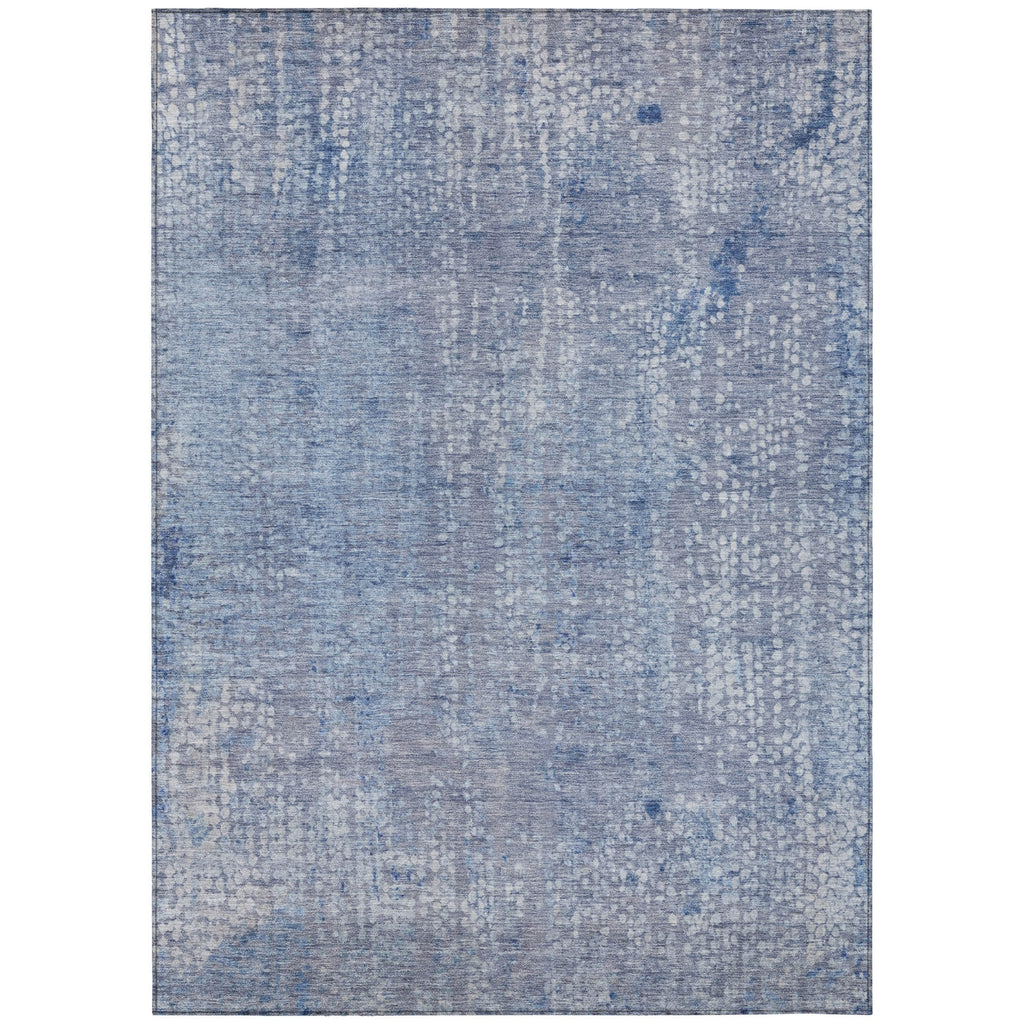 Piper Looms Chantille Abstract ACN2087 Blue Machine Washable Area Rug main image
