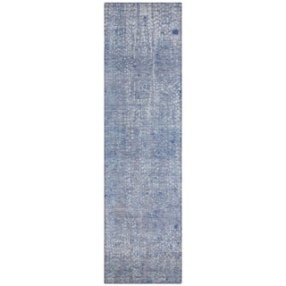 Piper Looms Chantille Abstract ACN2087 Blue Machine Washable Area Rug Runner Main Image
