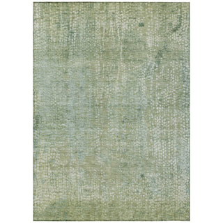 Piper Looms Chantille Abstract ACN2087 Green Machine Washable Area Rug main image