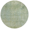 Piper Looms Chantille Abstract ACN2087 Green Machine Washable Area Rug Round Main Image