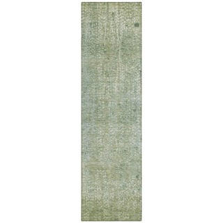 Piper Looms Chantille Abstract ACN2087 Green Machine Washable Area Rug Runner Main Image