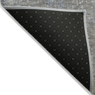 Piper Looms Chantille Abstract ACN2087 Taupe Machine Washable Area Rug Backing Image