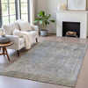 Piper Looms Chantille Abstract ACN2087 Taupe Machine Washable Area Rug Lifestyle Image Feature