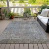 Piper Looms Chantille Abstract ACN2087 Taupe Machine Washable Area Rug Outdoor Lifestyle Image Feature