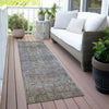 Piper Looms Chantille Abstract ACN2087 Taupe Machine Washable Area Rug Runner Outdoor Lifestyle Image Feature