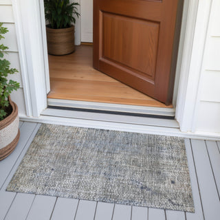 Piper Looms Chantille Abstract ACN2087 Taupe Machine Washable Area Rug Scatter Outdoor Lifestyle Image Feature
