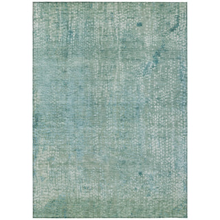 Piper Looms Chantille Abstract ACN2087 Teal Machine Washable Area Rug main image
