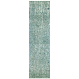 Piper Looms Chantille Abstract ACN2087 Teal Machine Washable Area Rug Runner Main Image