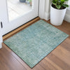 Piper Looms Chantille Abstract ACN2087 Teal Machine Washable Area Rug Scatter Lifestyle Image Feature