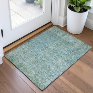 Piper Looms Chantille Abstract ACN2087 Teal Machine Washable Area Rug Scatter Lifestyle Image Feature