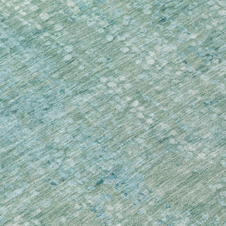 Piper Looms Chantille Abstract ACN2087 Teal Machine Washable Area Rug Swatch Image