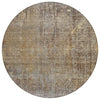 Piper Looms Chantille Abstract ACN2088 Brown Machine Washable Area Rug Round Main Image