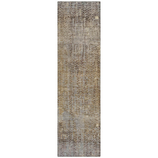 Piper Looms Chantille Abstract ACN2088 Brown Machine Washable Area Rug Runner Main Image