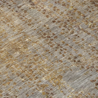 Piper Looms Chantille Abstract ACN2088 Brown Machine Washable Area Rug Swatch Image