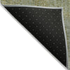 Piper Looms Chantille Abstract ACN2088 Green Machine Washable Area Rug Backing Image