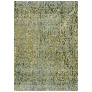 Piper Looms Chantille Abstract ACN2088 Green Machine Washable Area Rug main image