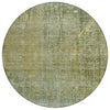 Piper Looms Chantille Abstract ACN2088 Green Machine Washable Area Rug Round Main Image