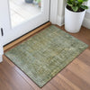 Piper Looms Chantille Abstract ACN2088 Green Machine Washable Area Rug Scatter Lifestyle Image Feature