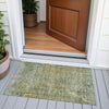 Piper Looms Chantille Abstract ACN2088 Green Machine Washable Area Rug Scatter Outdoor Lifestyle Image Feature