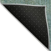 Piper Looms Chantille Abstract ACN2088 Teal Machine Washable Area Rug Backing Image
