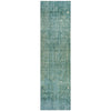 Piper Looms Chantille Abstract ACN2088 Teal Machine Washable Area Rug Runner Main Image