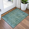 Piper Looms Chantille Abstract ACN2088 Teal Machine Washable Area Rug Scatter Lifestyle Image Feature