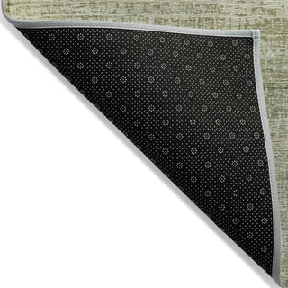 Piper Looms Chantille Abstract ACN2089 Aloe Machine Washable Area Rug Backing Image