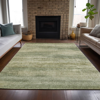 Piper Looms Chantille Abstract ACN2089 Aloe Machine Washable Area Rug Lifestyle Image Feature