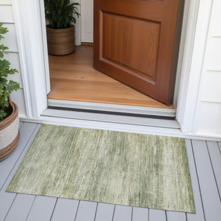 Piper Looms Chantille Abstract ACN2089 Aloe Machine Washable Area Rug Scatter Outdoor Lifestyle Image Feature