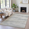 Piper Looms Chantille Abstract ACN2089 Linen Machine Washable Area Rug Lifestyle Image Feature