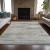 Piper Looms Chantille Abstract ACN2089 Linen Machine Washable Area Rug Lifestyle Image Feature