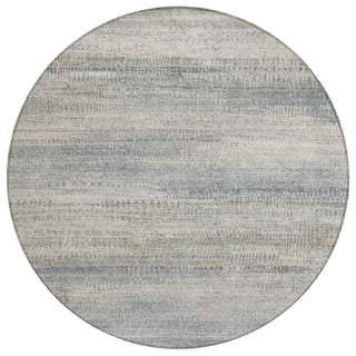 Piper Looms Chantille Abstract ACN2089 Linen Machine Washable Area Rug Round Main Image
