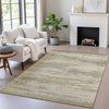 Piper Looms Chantille Abstract ACN2089 Taupe Machine Washable Area Rug Lifestyle Image Feature